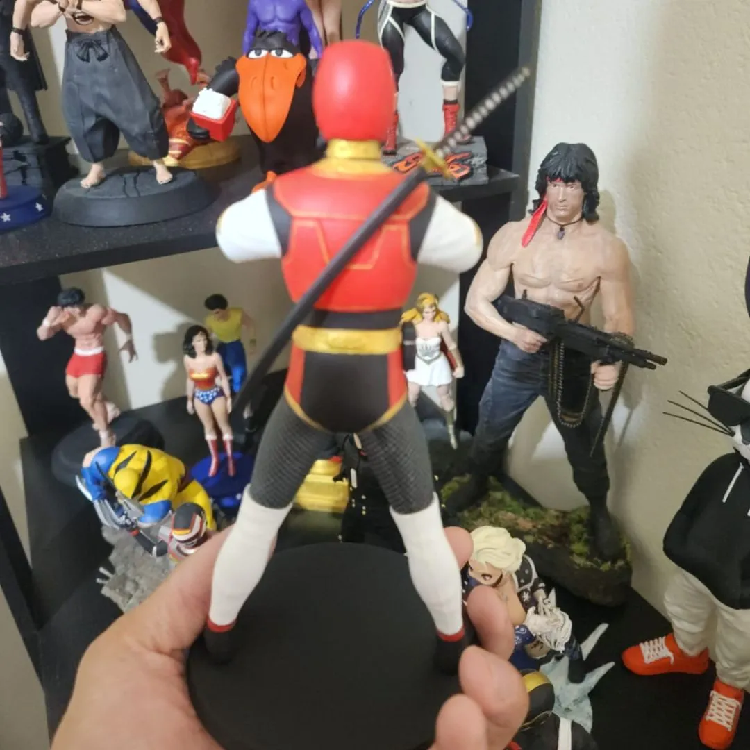 Ninja Jiraya Tokusatsu Colecionáveis Action Figure Estatua 3D Colecionaveis - foto 2