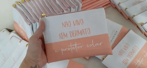 Necessaire Personalizada - Logomarca - artesanato feito à mão por Innovare Studio