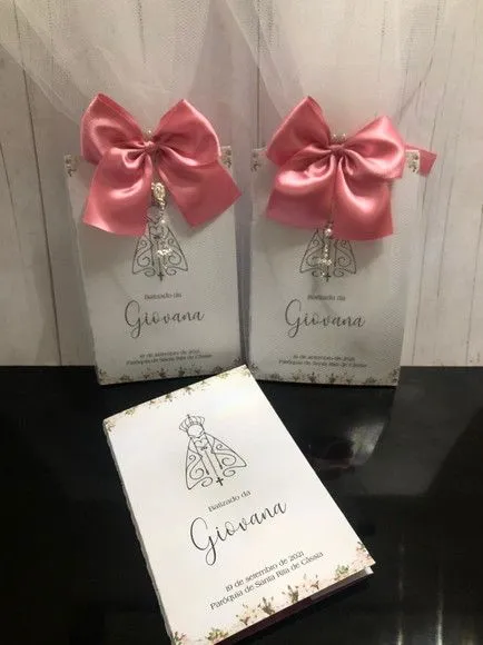 Livro de orações luxo com foto para batismo - foto 2