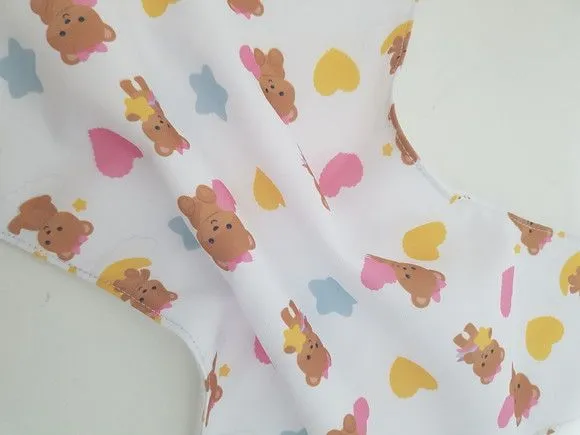 Naninha para bebês - Ursinha com coração - artesanato feito à mão por Innovare Studio