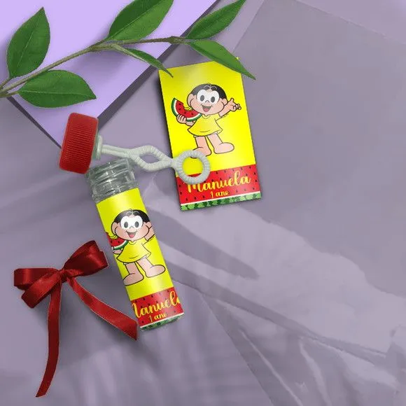 Bolha de Sabão - Magali Personalizado - artesanato feito à mão por Mi Papelaria Criativa