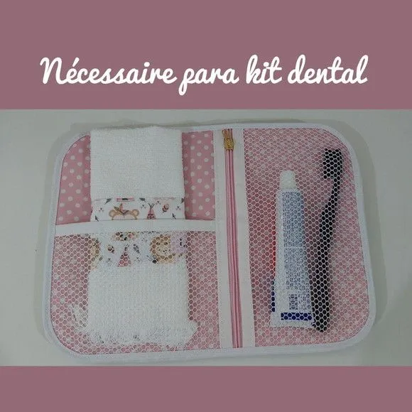Necessaire para Kit Higiene - Leão Rosa - foto 3