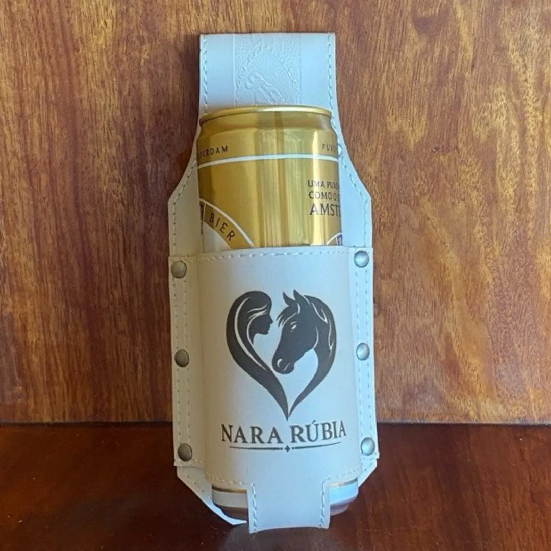 Porta-Cerveja Artesanal Personalizado a Laser em Couro Sintético - foto 4