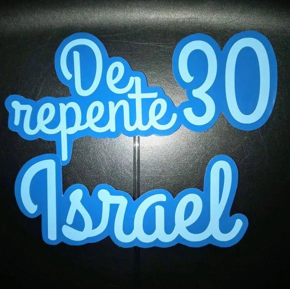 Topper Bolo de Repente 30