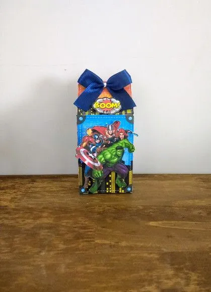 Caixa milk vingadores - artesanato de Fina Essência Papelaria Personalizada