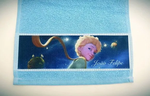 Toalha de mão personalizada O Pequeno Príncipe - artesanato feito à mão por Innovare Studio