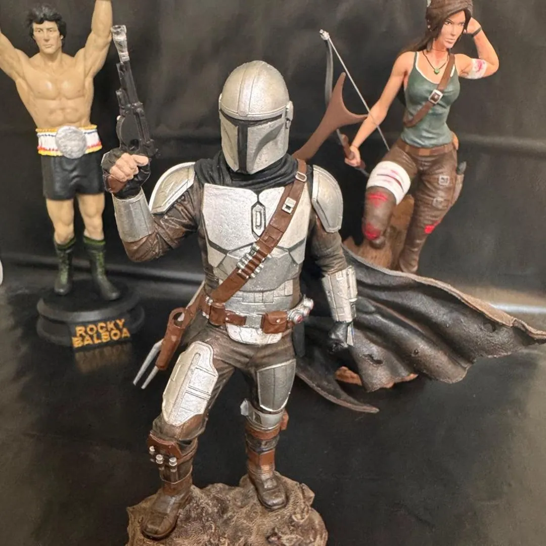 star wars mandalorian mandaloriano Colecionaveis Estatua Action Figure - artesanato feito à mão por 3D BILLA