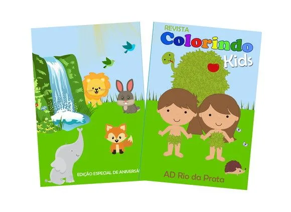 revista colorir Adão e Eva 14x10 - artesanato de PAPCRIE