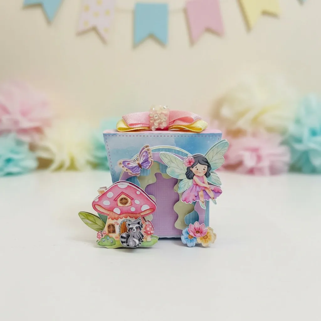 kit caixinhas de festa de fada em 3d - foto 2
