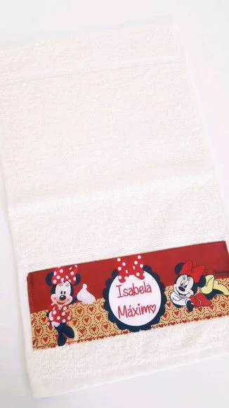 Toalha de mão personalizada Minnie - foto 5