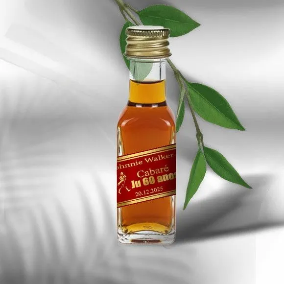 Garrafinha Whiskey 20ml Personalizada - artesanato feito à mão por Mi Papelaria Criativa