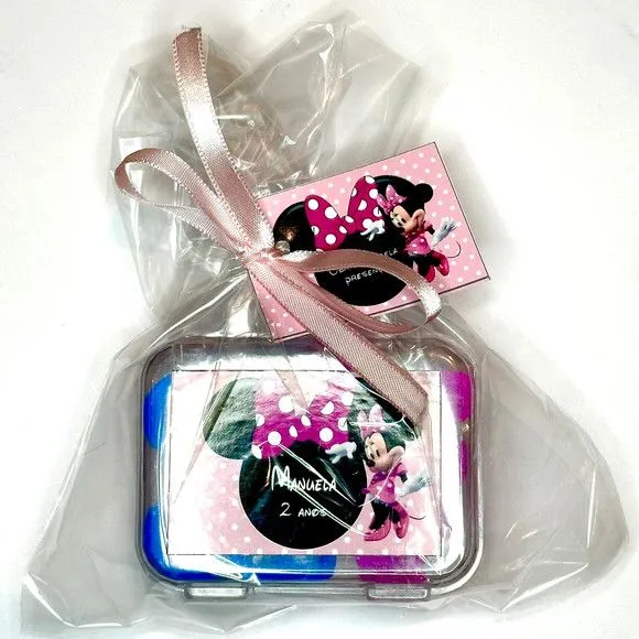 Maletinha Minnie Rosa Modelar Personalizada - feito à mão por Mi Papelaria Criativa