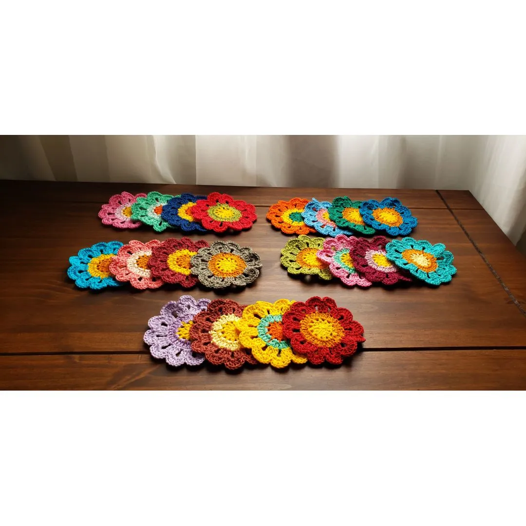 Flores Japonesas em Crochê para Customização (20 Unidades) - foto 4