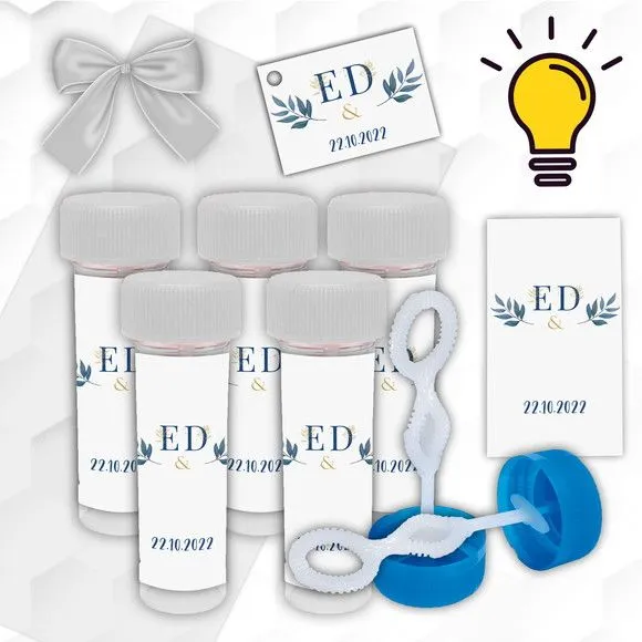 Bolinha de Sabão Casamento Personalizada - artesanato feito à mão por Mi Papelaria Criativa