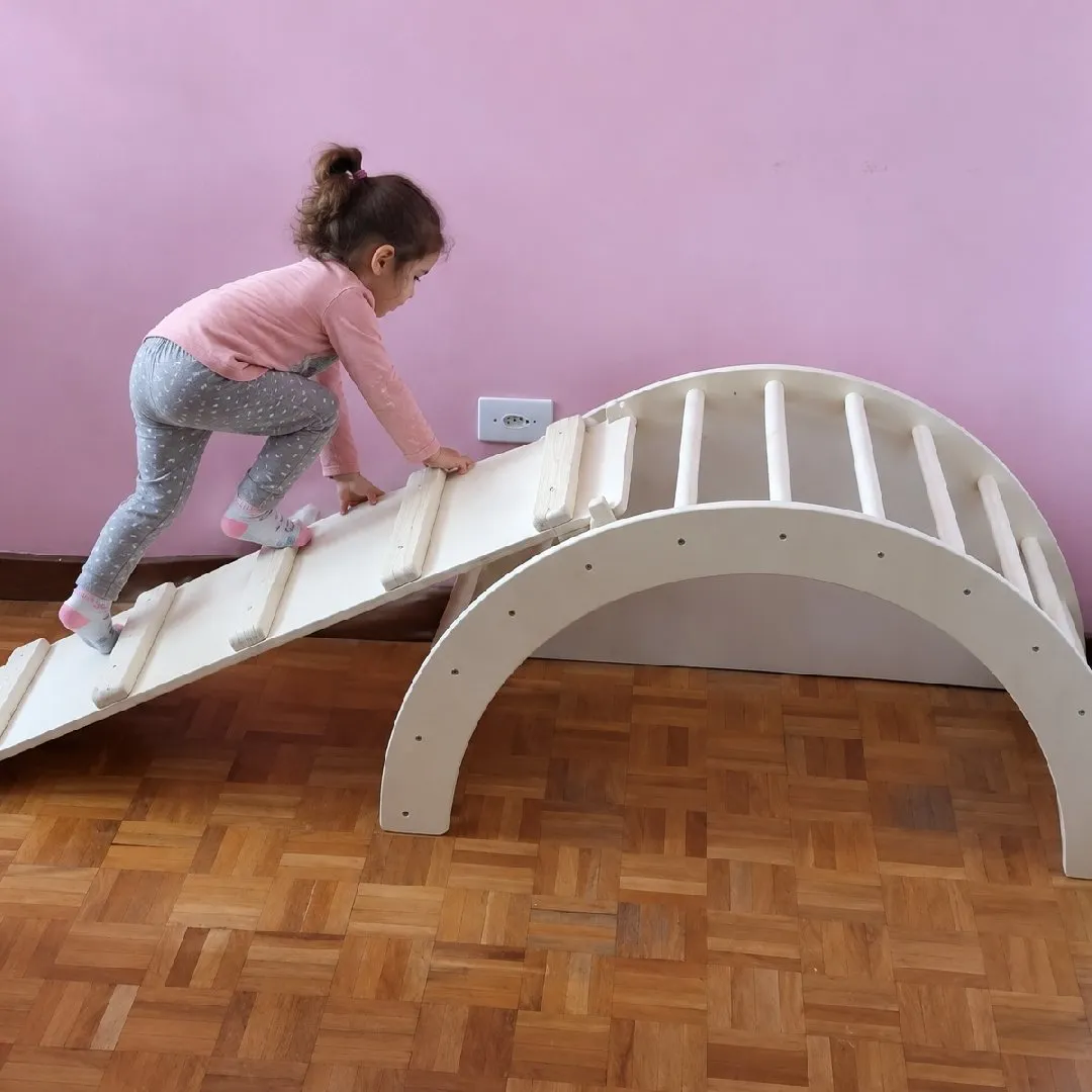 Gangorra Píkler Montessori com almofada, cadeirinha dobrável, e rampa - foto 2