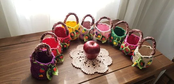 Capa de Crochê para Frutas - Vermelho - foto 4