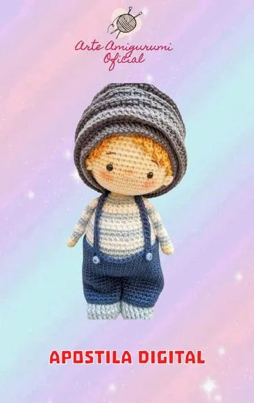 Receita Boneco Jeremy -amigurumi - feito à mão por Arte Amigurumi Oficial