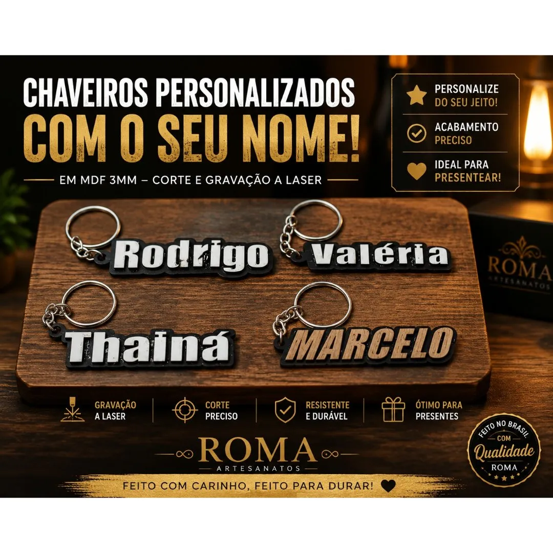 chaveiros personalizados