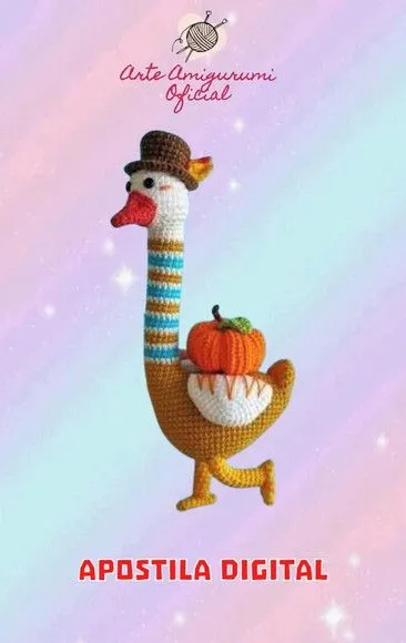 Receita Ganso Amigurumi - artesanato feito à mão por Arte Amigurumi Oficial