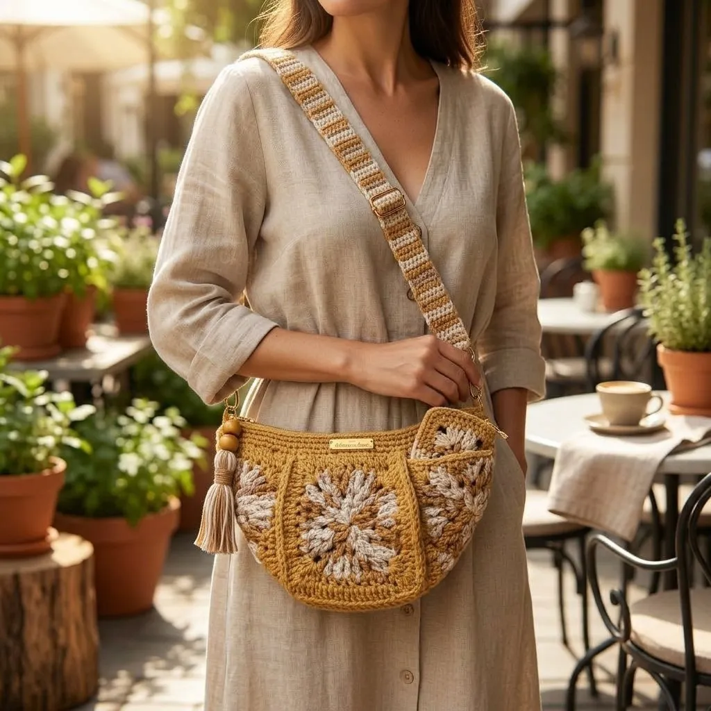 Bolsa/pochete fio barroco  com porta oculos - foto 2