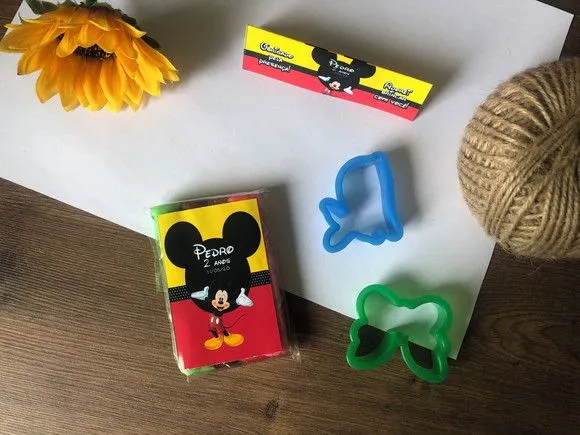 Massinha Modelar Mickey Personalizada - artesanato feito à mão por creativitybynina