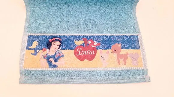 Toalha de mão personalizada princesas - foto 5