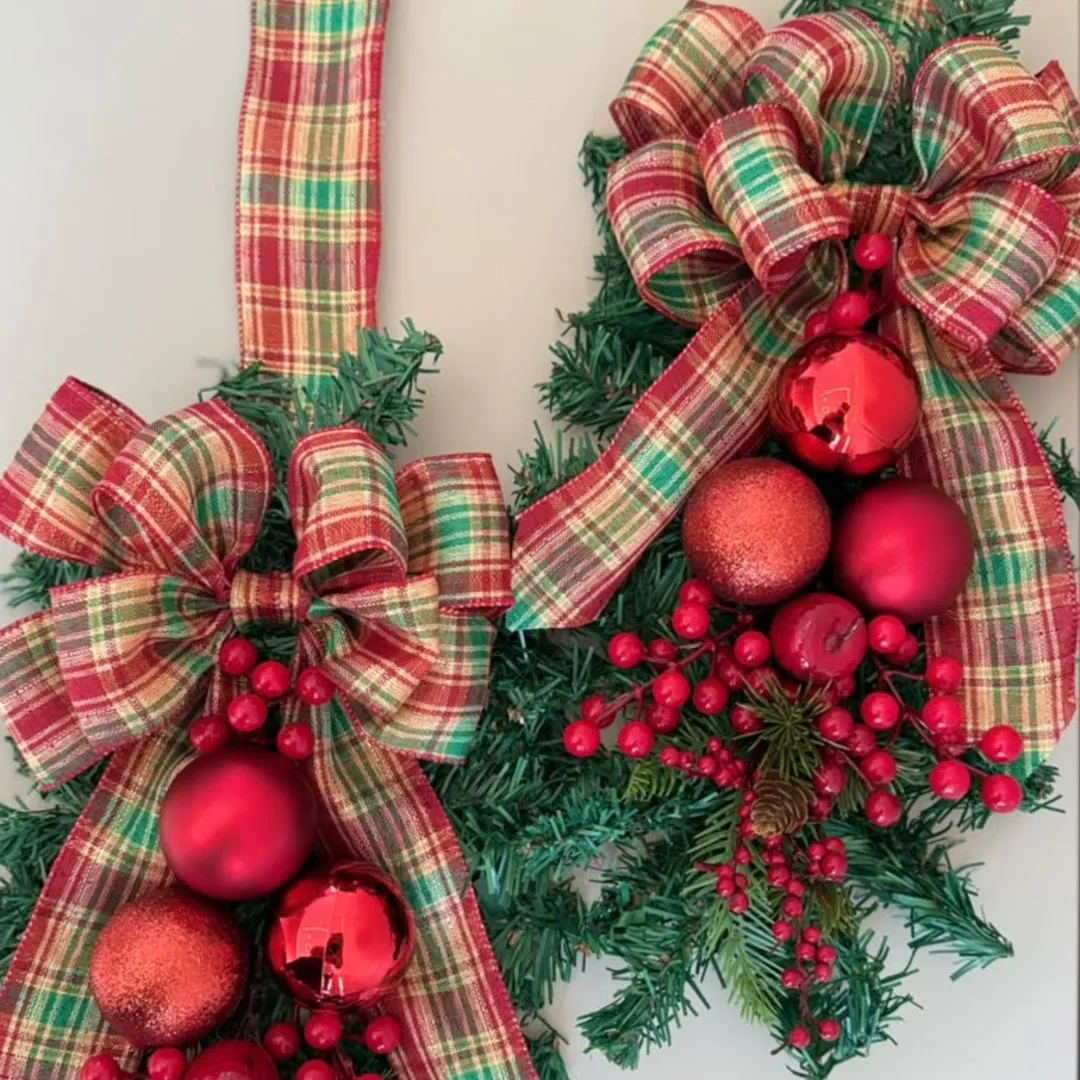 Escapulário de Porta em Festão para Natal