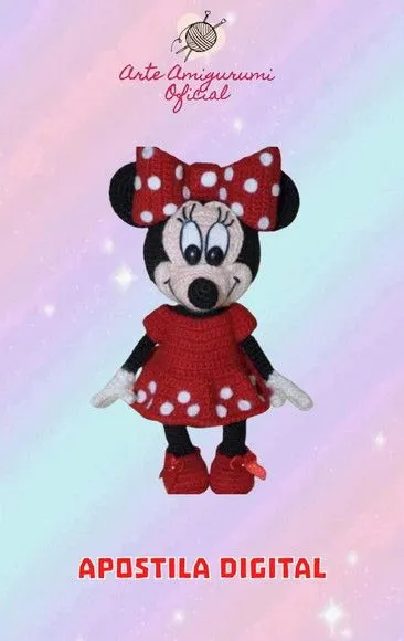 Receita Minnie Amigurumi - feito à mão por Arte Amigurumi Oficial