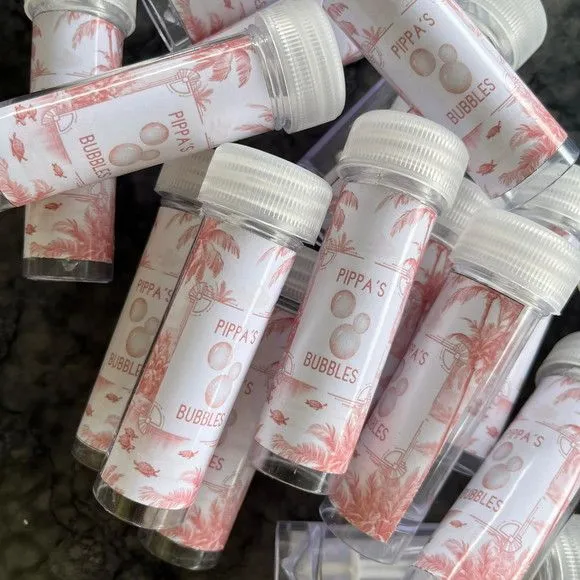 Bolha de Sabão Evento Personalizada - feito à mão por Artmanha Lembrancinhas