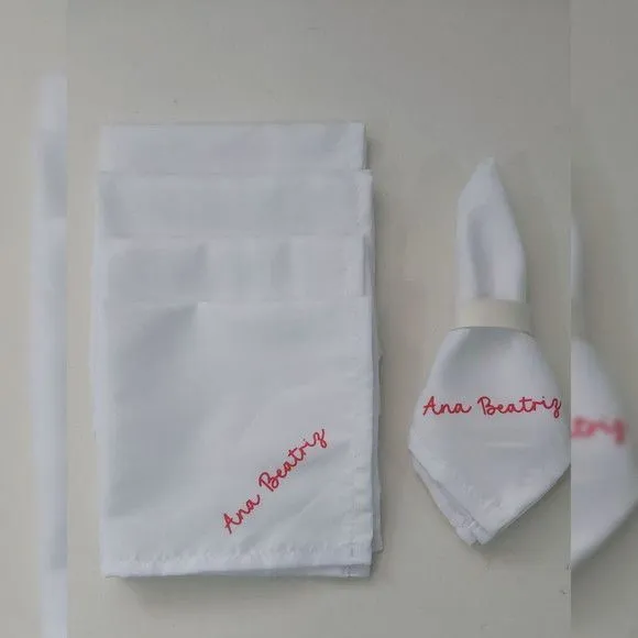 Guardanapo em Tecido Personalizado - artesanato feito à mão por Innovare Studio