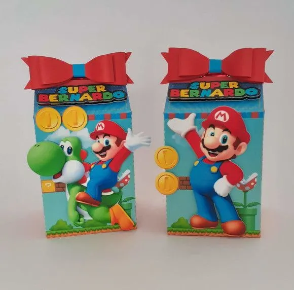 Caixa Milk Super Mário - artesanato de Amulleto Ateliê