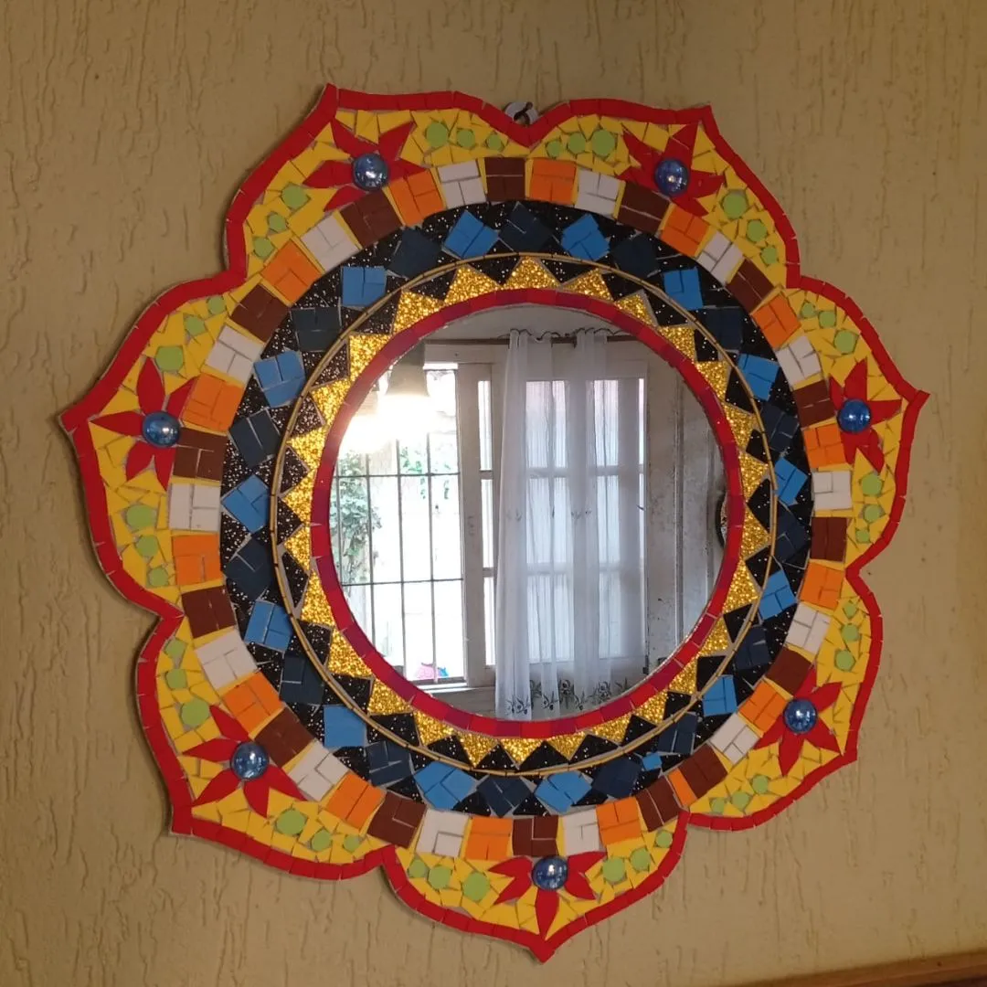 Espelho Mandala Mosaico - foto 3