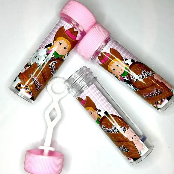 Bolinha de Sabão Fazendinha Personalizada - artesanato feito à mão por Mi Papelaria Criativa