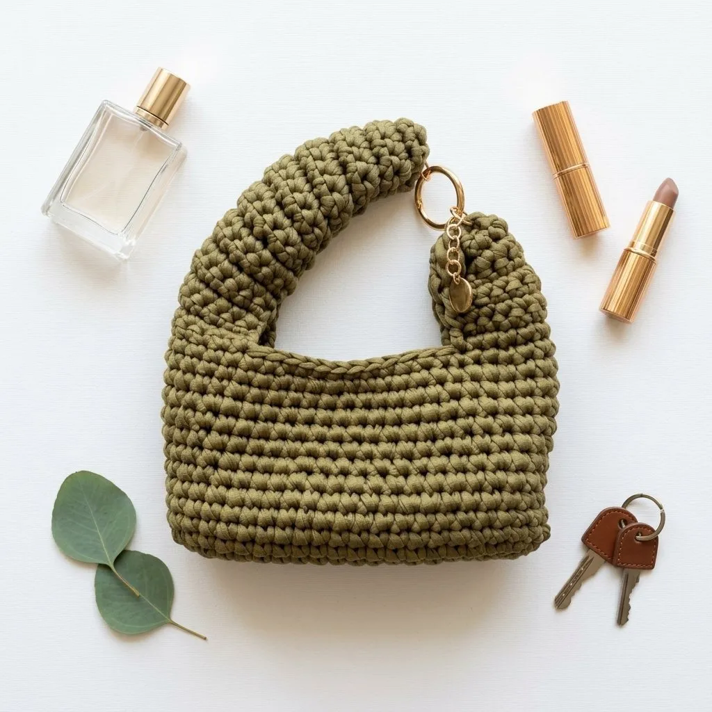 Bolsa croche  fio malha - foto 3
