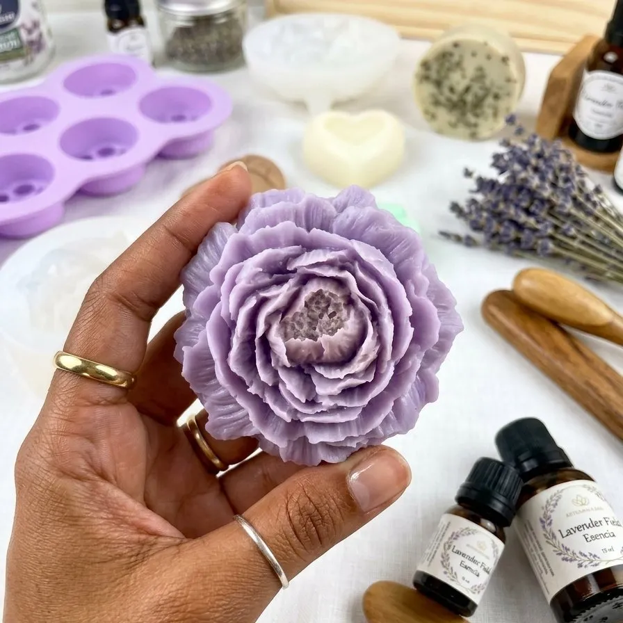 sabonete de  lavanda flor de peônia - foto 3