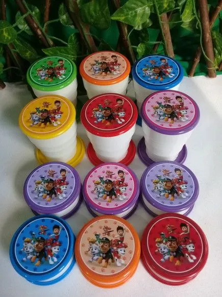 Copo Retrátil Patrulha Canina - Modelo 2 -10 unidades- com todos - foto 4