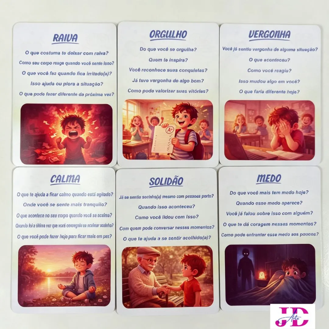 Jogo Educativo Das Emoções Para Sala De Aula E Educação Infantil JD Arte - foto 5