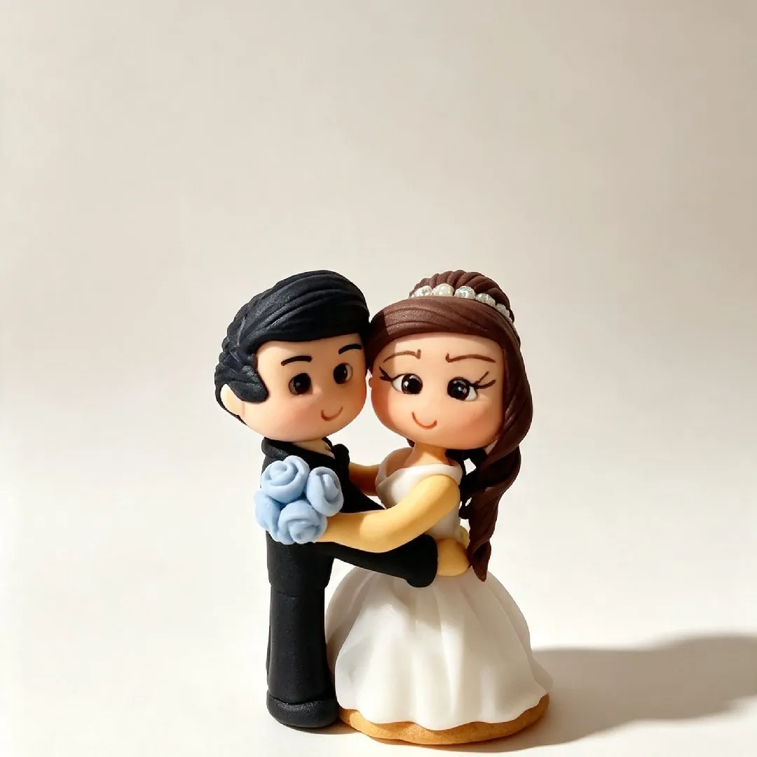 Noivinhos Personalizados em Biscuit - foto 2