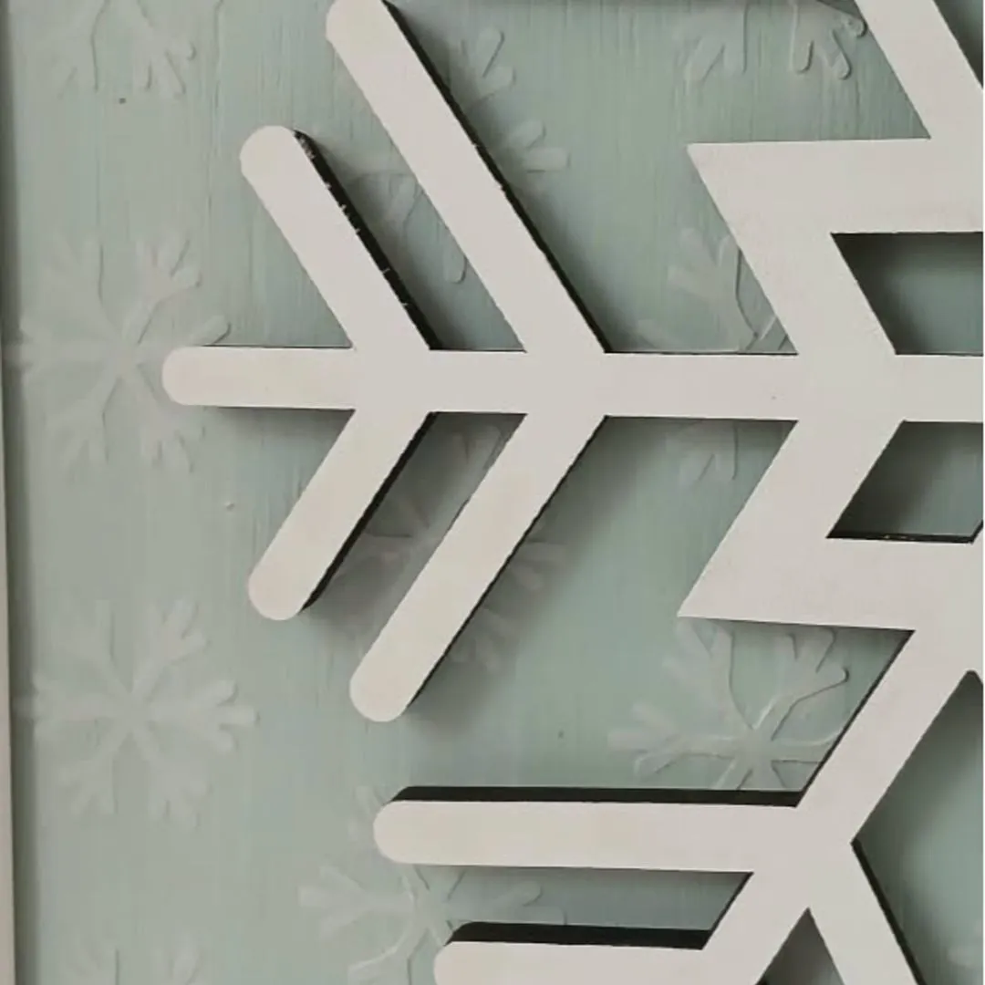 Quadro Decorativo Floco de Neve Natal - foto 4