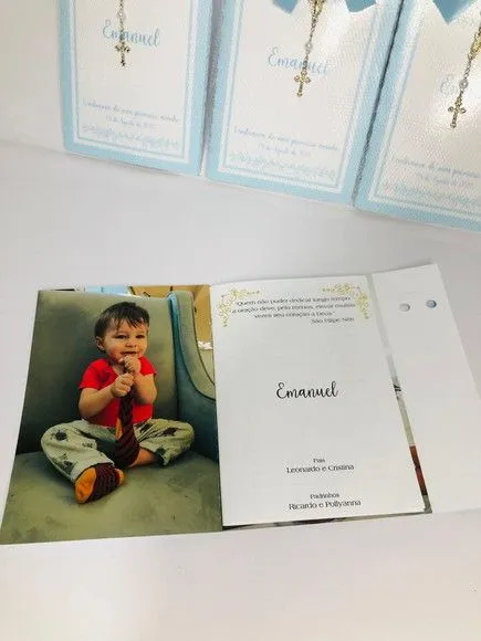 Livro de Orações Luxo com Foto para Batismo - foto 3