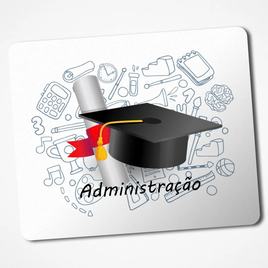 Mouse Pad Administração Profissão Presente Personalizado 05 - artesanato de Gráfica Laudadio