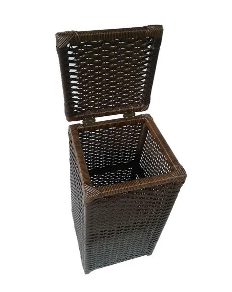 Cesto Roupa Sintético Argila 30x30x58 - foto 4