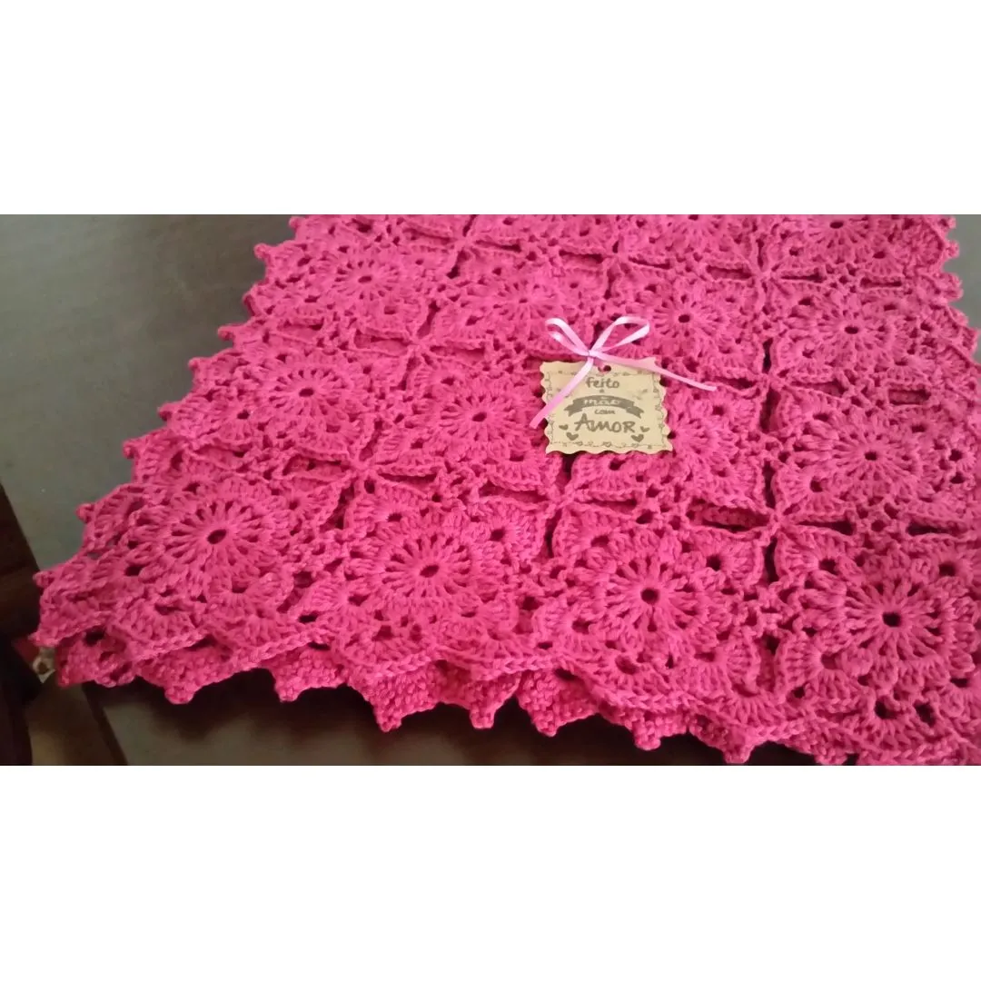 Caminho de Mesa em Crochê - Pink - foto 2