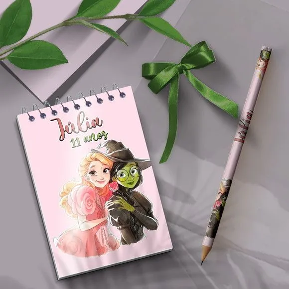 Bloquinho - Wicked Personalizado - artesanato feito à mão por Mi Papelaria Criativa