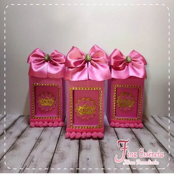 Caixa Milk Luxo Realeza / Príncesa/ Corôa - artesanato de Fina Essência Papelaria Personalizada