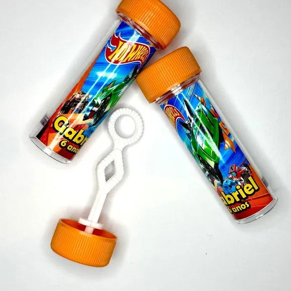 Bolinha de Sabão Hotwheels Personalizada - artesanato de Mi Papelaria Criativa