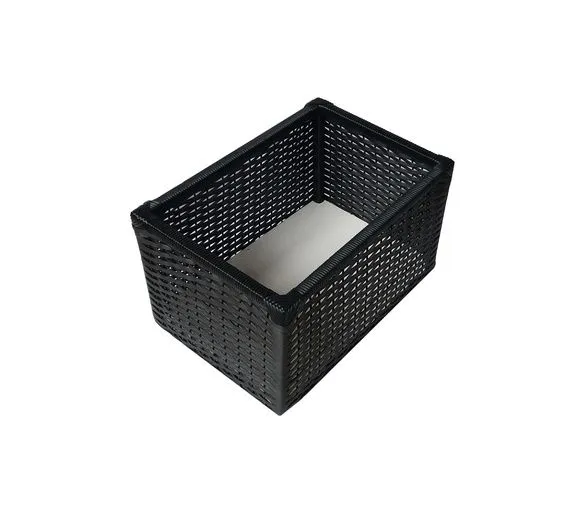 Cesto Vime Sintético Preto 45x25x45 - foto 2