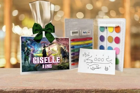 Estojo de Pintura Wicked Personalizado - feito à mão por Artmanha Lembrancinhas