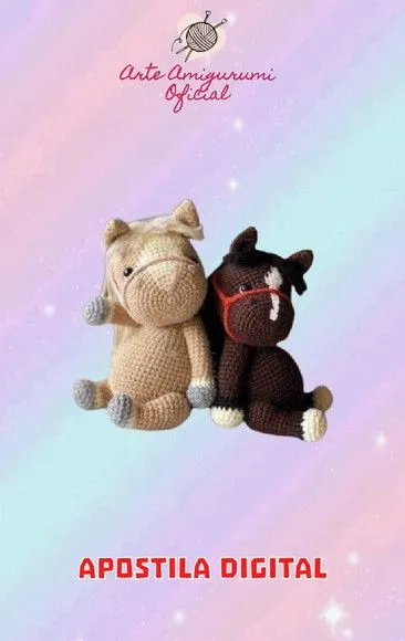 Receita Ponei - Amigurumi - artesanato feito à mão por Arte Amigurumi Oficial