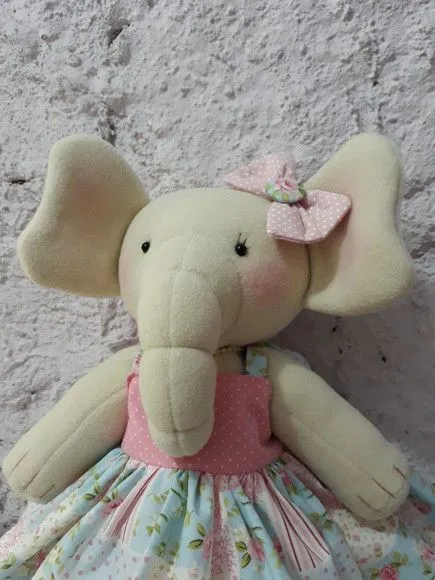 Elefante de tecido - foto 4